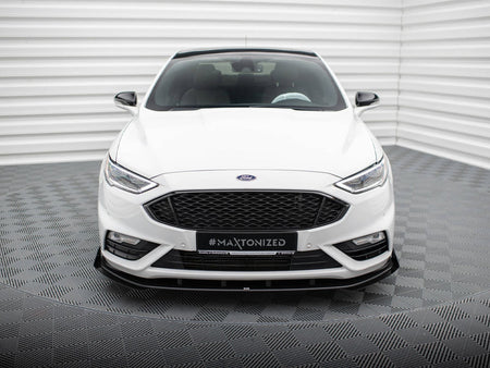 Maxton Design Street PRO Front Splitter + Flaps Ford Mondeo Sport Mk5 Facelift / Fusion Sport Mk2 Facelift - FOMO5FSPORTCNC-FD1B+FSF1G - Image 3