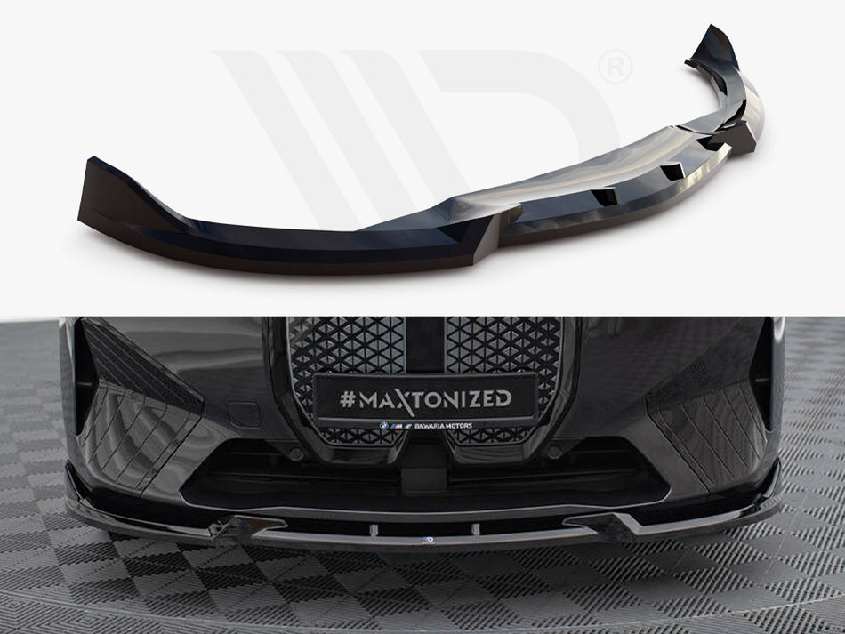 MAXTON DESIGN Front Splitter V.1 BMW iX M-Pack i20