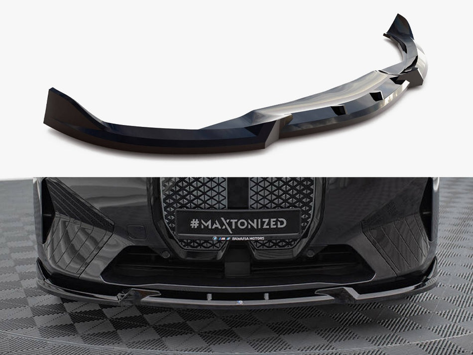 Maxton Design Front Splitter V.1 BMW iX M-Pack i20 - BM-IX-1-MPACK-FD1G - Image 1