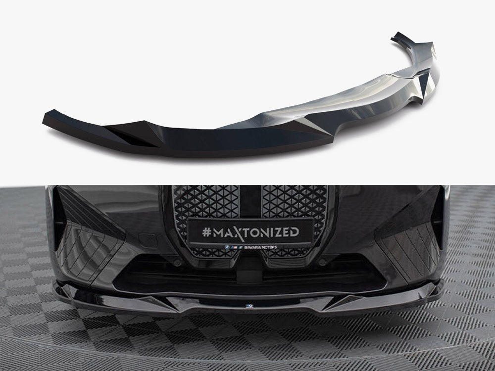 Maxton Design Front Splitter V.2 BMW iX M-Pack i20 - BM-IX-1-MPACK-FD2G - Image 1