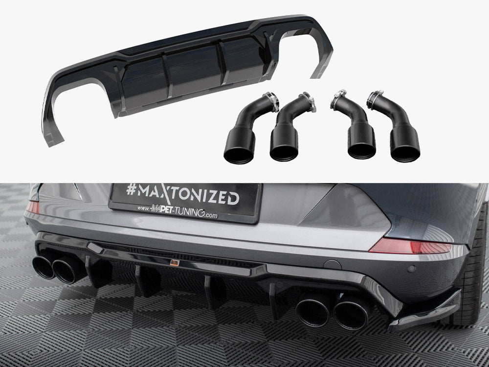 Maxton Design Rear Valance V.3 + Exhaust Tips Cupra Formentor VZ Mk1 / Mk1 Facelift - CU-FO-1-RS3G+RS3RG - Image 1