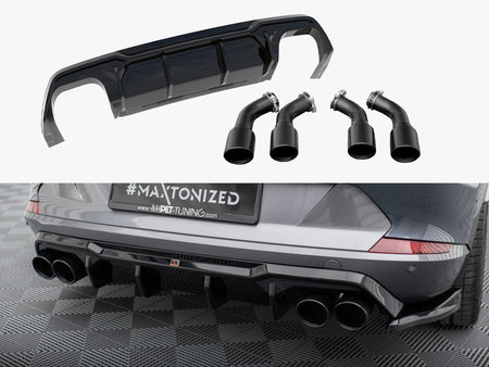 Maxton Design Rear Valance V.3 + Exhaust Tips Cupra Formentor VZ Mk1 / Mk1 Facelift - CU-FO-1-RS3G+RS3RG - Image 1