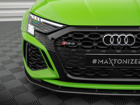 Maxton Design Carbon Fiber Front Splitter Audi RS3 Sedan / Sportback 8Y - CF-AU-RS3-8Y-FD1-245-P - Image 5