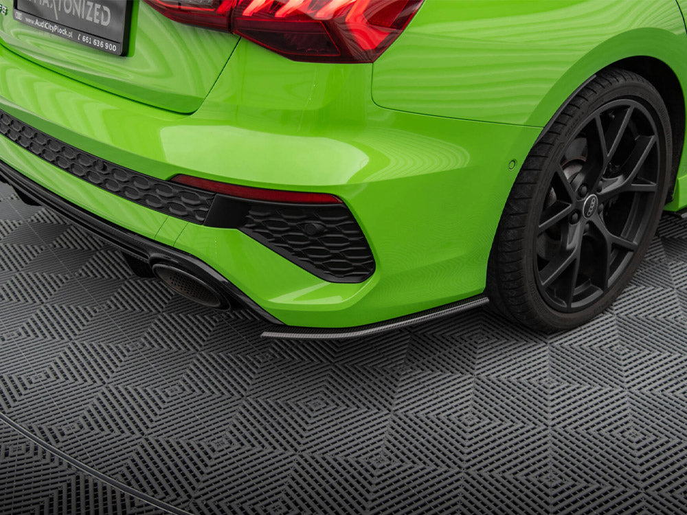 Maxton Design Carbon Fiber Rear Side Splitters Audi RS3 Sedan 8Y - CF-AU-RS3-8Y-RSD1-245-P - Image 3