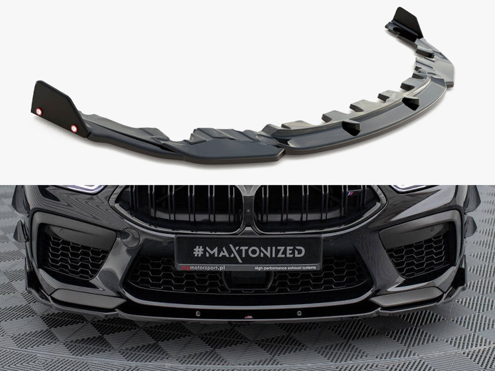 Maxton Design Front Splitter V.1 + Flaps BMW M8 Gran Coupe F93 / Coupe F92 - BM-M8-G16-FD1G+FSF - Image 1