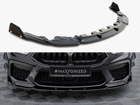 Maxton Design Front Splitter V.1 + Flaps BMW M8 Gran Coupe F93 / Coupe F92 - BM-M8-G16-FD1G+FSF - Image 1