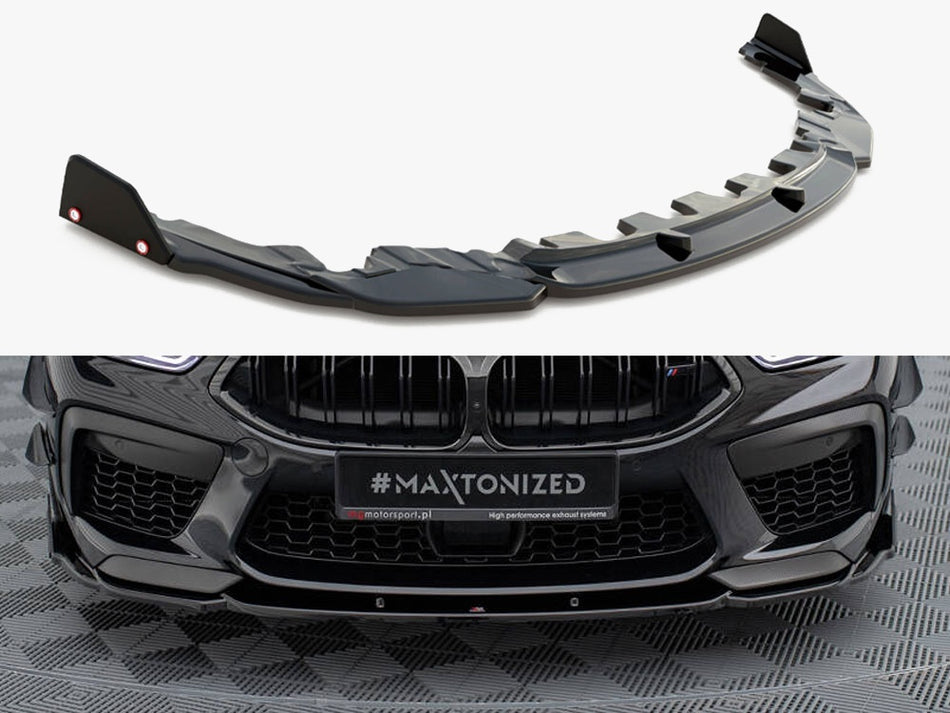 Maxton Design Front Splitter V.1 + Flaps BMW M8 Gran Coupe F93 / Coupe F92 - BM-M8-G16-FD1G+FSF - Image 1