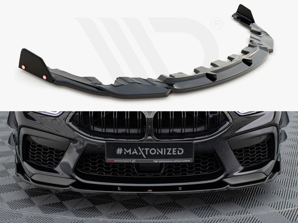 MAXTON DESIGN Front Splitter V.1 + Flaps BMW M8 Gran Coupe F93 / Coupe F92