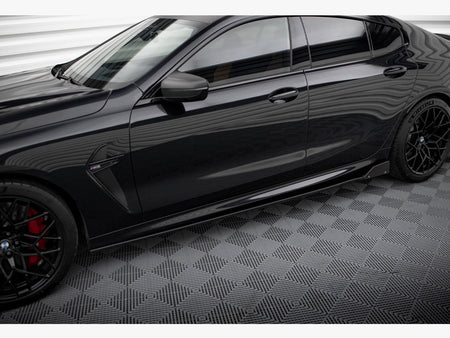 Maxton Design Side Skirts Diffusers V.1 + Flaps BMW M8 Gran Coupe F93 / 8 Gran Coupe M-Pack G16 - BM-M8-G16-GC-SD1G+SF - Image 3