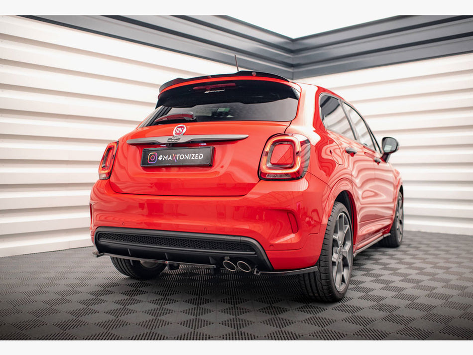 Maxton Design Central Rear Splitter (Vertical Bars) Fiat 500X Sport Mk1 Facelift - FI-500X-1-RSD1G+RD1G - Image 2