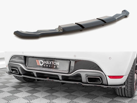 Maxton Design Rear Splitter (Vertical Bars) Renault Clio RS Mk4 - RE-CL-4-RS-RD1G+RD2G - Image 1