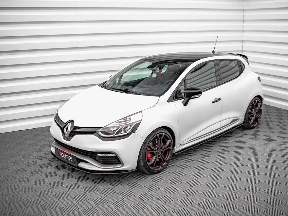 Maxton Design Street PRO Side Skirts Diffusers Renault Clio RS Mk4 - Black-Red - RECL4RSCNC-SD1BRB - Image 2