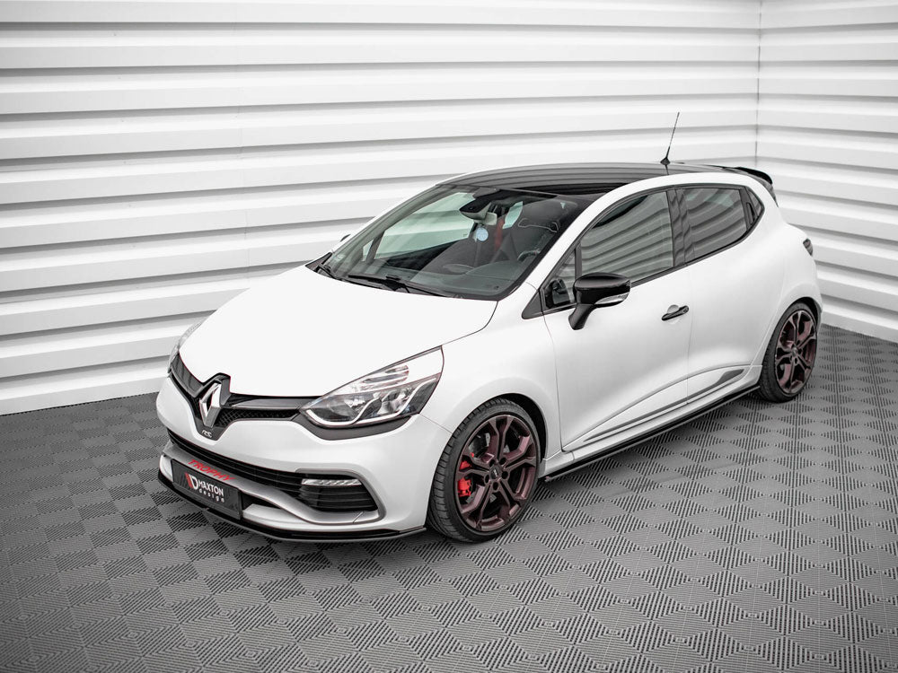 Street PRO Side Skirts Diffusers Renault Clio RS Mk4 - Black-Red