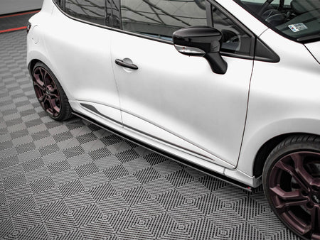 Maxton Design Street PRO Side Skirts Diffusers Renault Clio RS Mk4 - Black-Red - RECL4RSCNC-SD1BRB - Image 3