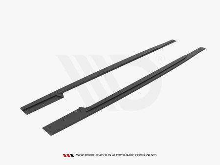 Street PRO Side Skirts Diffusers Renault Clio RS Mk4 - Black-Red