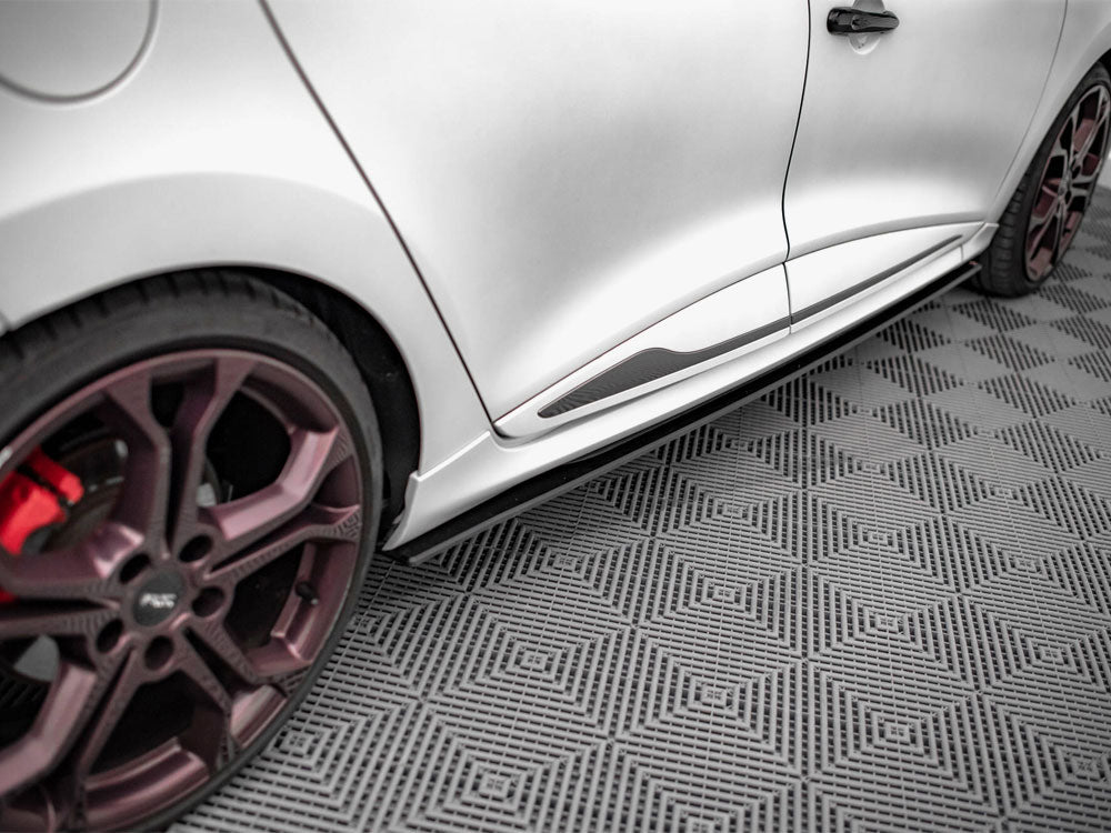 Street PRO Side Skirts Diffusers Renault Clio RS Mk4 - Black-Red