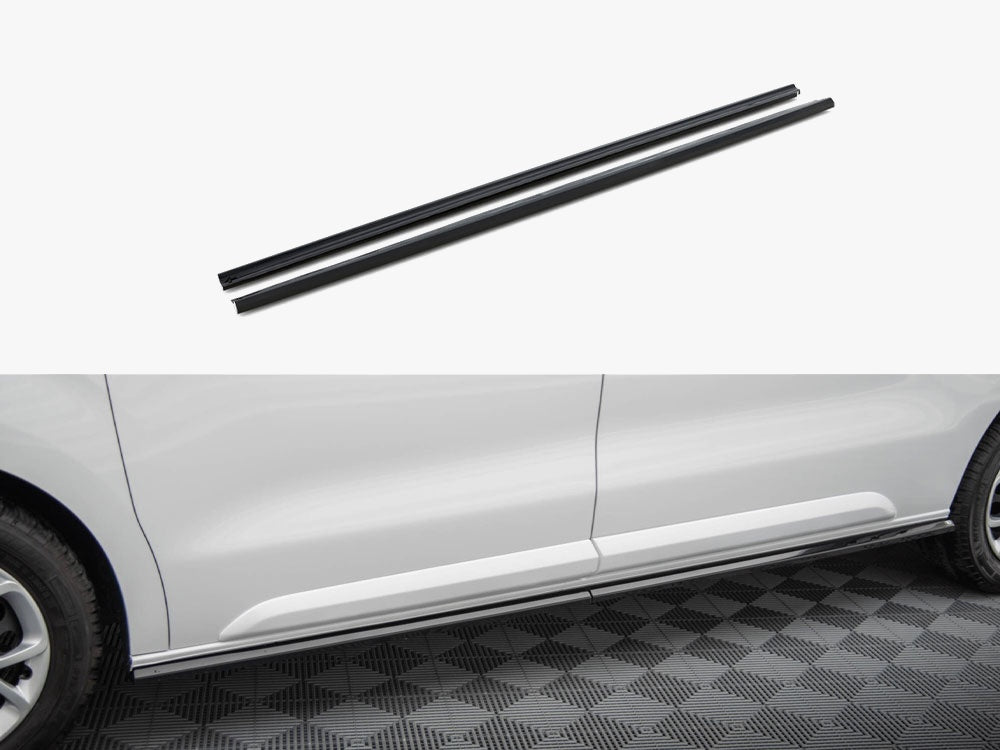 Maxton Design Side Skirts Diffusers Citroen Jumpy L2 / L3 Mk3 - CI-JU-3-SD1A+BG - Image 1