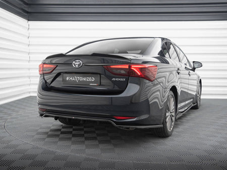 Maxton Design Rear Splitter (Vertical Bars) Toyota Avensis Sedan Mk3 Facelift - TO-AV-T27-S-RD1G+RD2G - Image 2