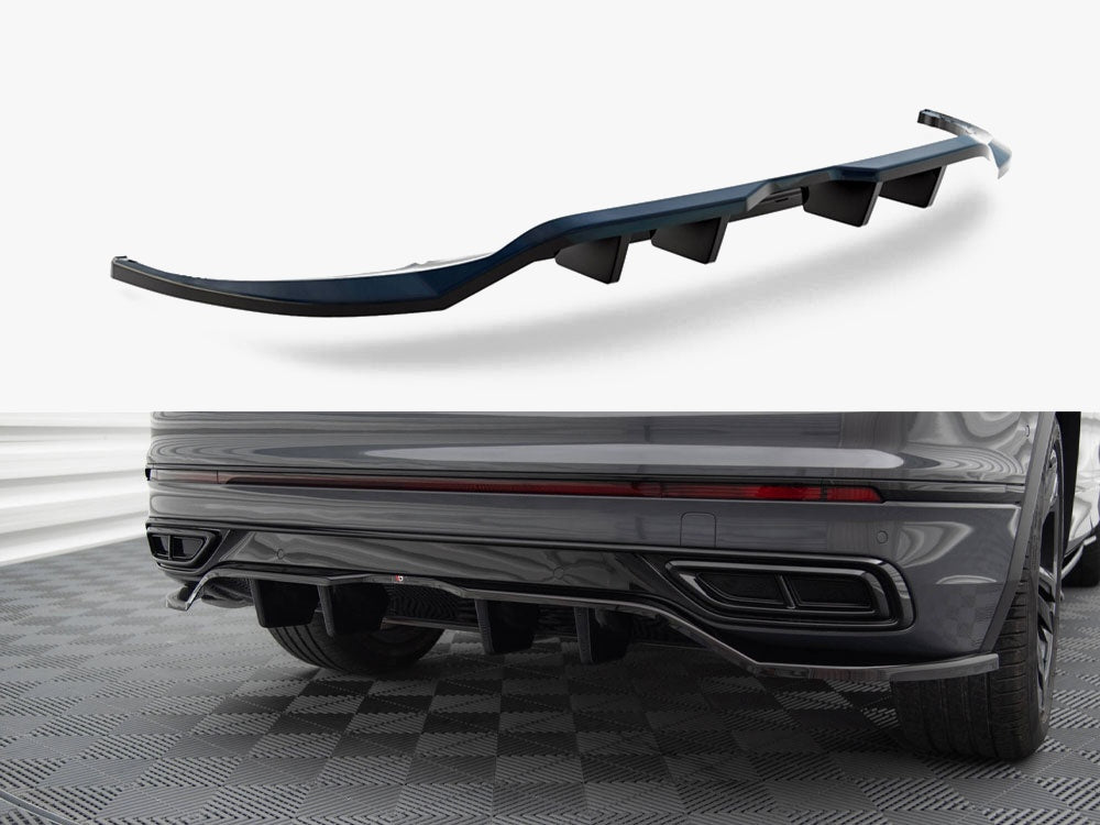 Maxton Design Rear Splitter (Vertical Bars) Volkswagen Tiguan R-Line Mk2 Facelift - VW-TI-2F-RLINE-RD1G+RD2G - Image 1