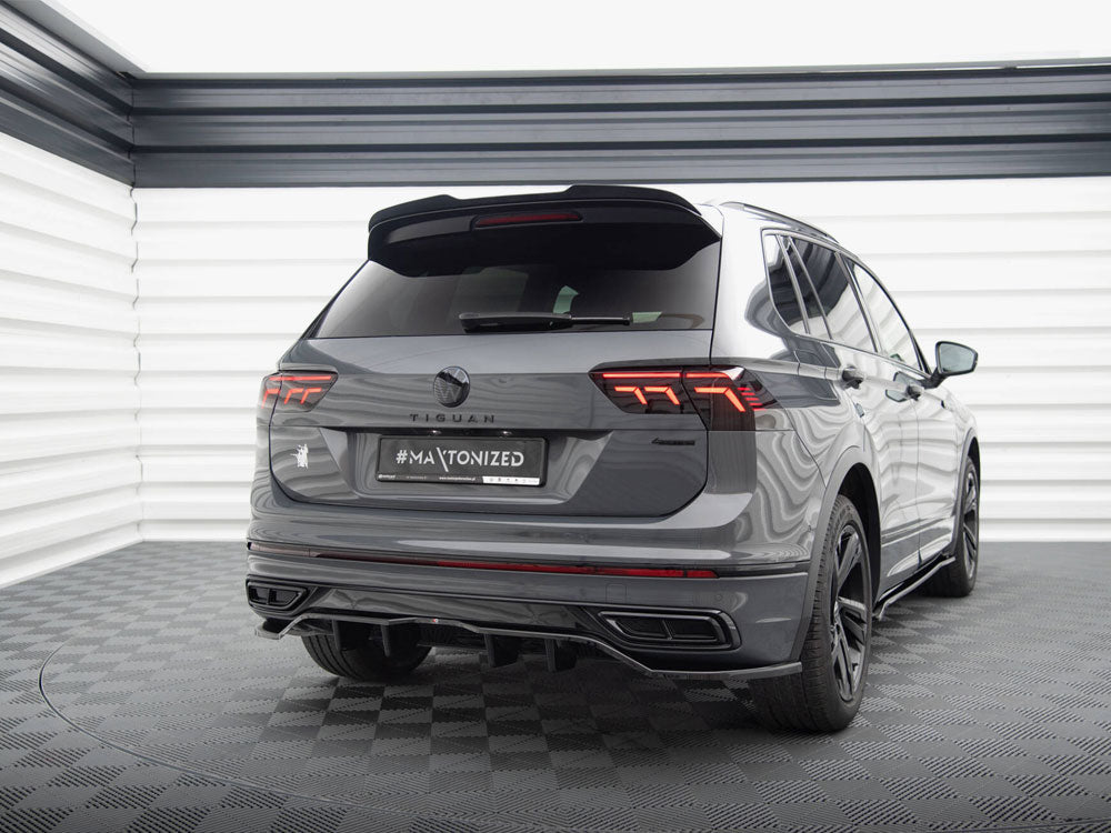 Maxton Design Rear Splitter (Vertical Bars) Volkswagen Tiguan R-Line Mk2 Facelift - VW-TI-2F-RLINE-RD1G+RD2G - Image 2