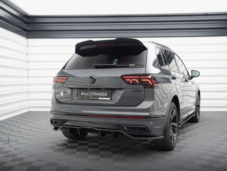 Maxton Design Rear Splitter (Vertical Bars) Volkswagen Tiguan R-Line Mk2 Facelift - VW-TI-2F-RLINE-RD1G+RD2G - Image 2
