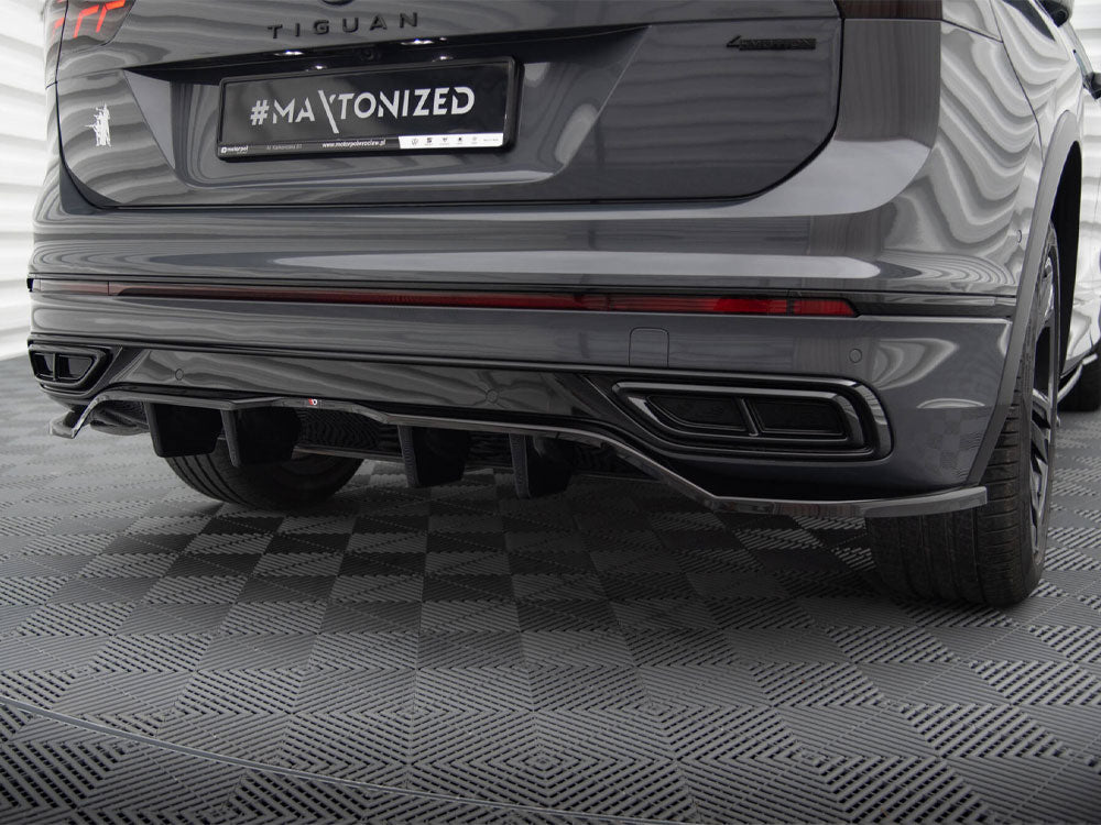 Rear Splitter (Vertical Bars) Volkswagen Tiguan R-Line Mk2 Facelift