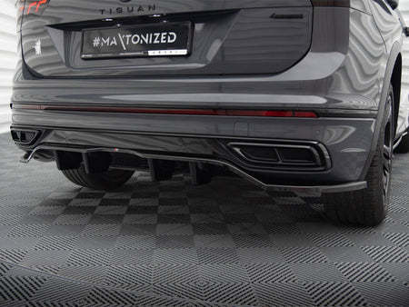 Maxton Design Rear Splitter (Vertical Bars) Volkswagen Tiguan R-Line Mk2 Facelift - VW-TI-2F-RLINE-RD1G+RD2G - Image 4