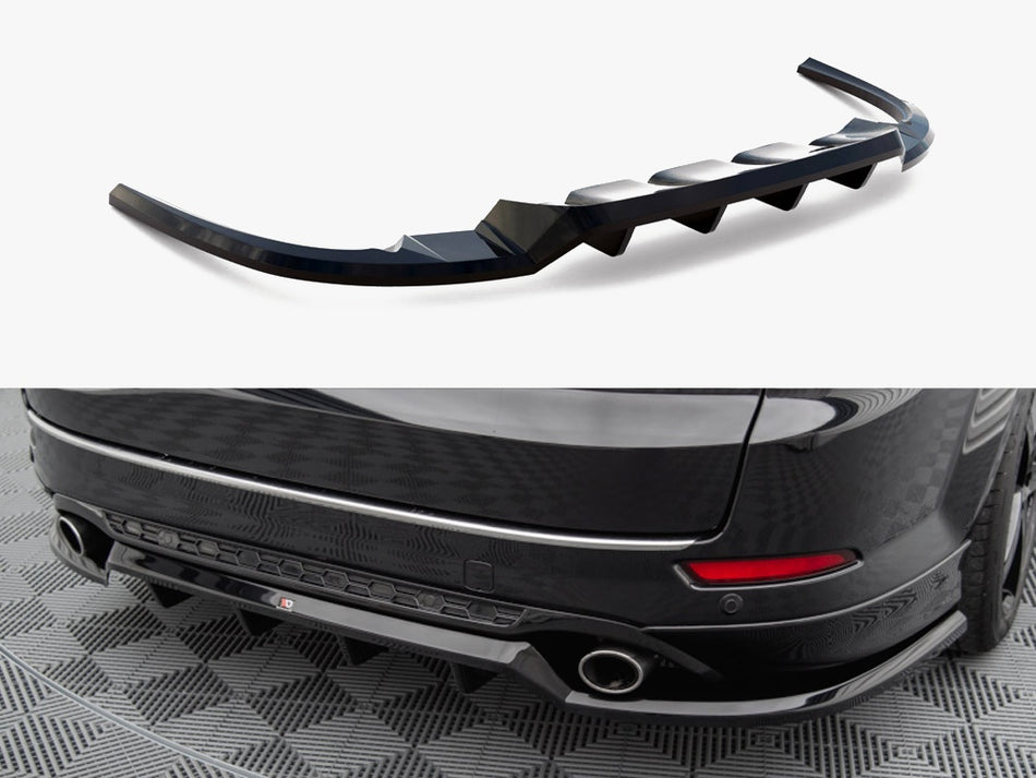 Maxton Design Rear Splitter (Vertical Bars) Ford Mondeo Estate ST-Line Mk4 Facelift - FO-MO-4-STLINE-K-RD1G+RD2G - Image 1