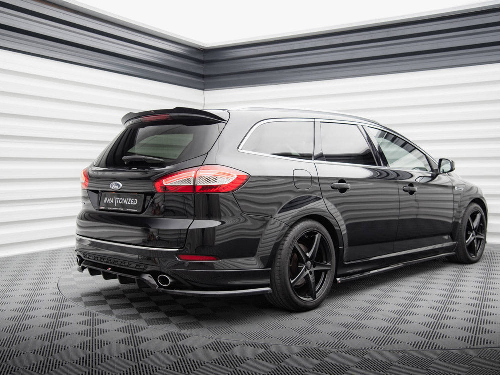 Maxton Design Rear Splitter (Vertical Bars) Ford Mondeo Estate ST-Line Mk4 Facelift - FO-MO-4-STLINE-K-RD1G+RD2G - Image 2