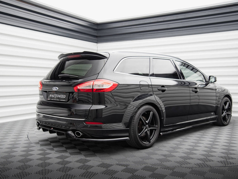 Maxton Design Rear Splitter (Vertical Bars) Ford Mondeo Estate ST-Line Mk4 Facelift - FO-MO-4-STLINE-K-RD1G+RD2G - Image 2