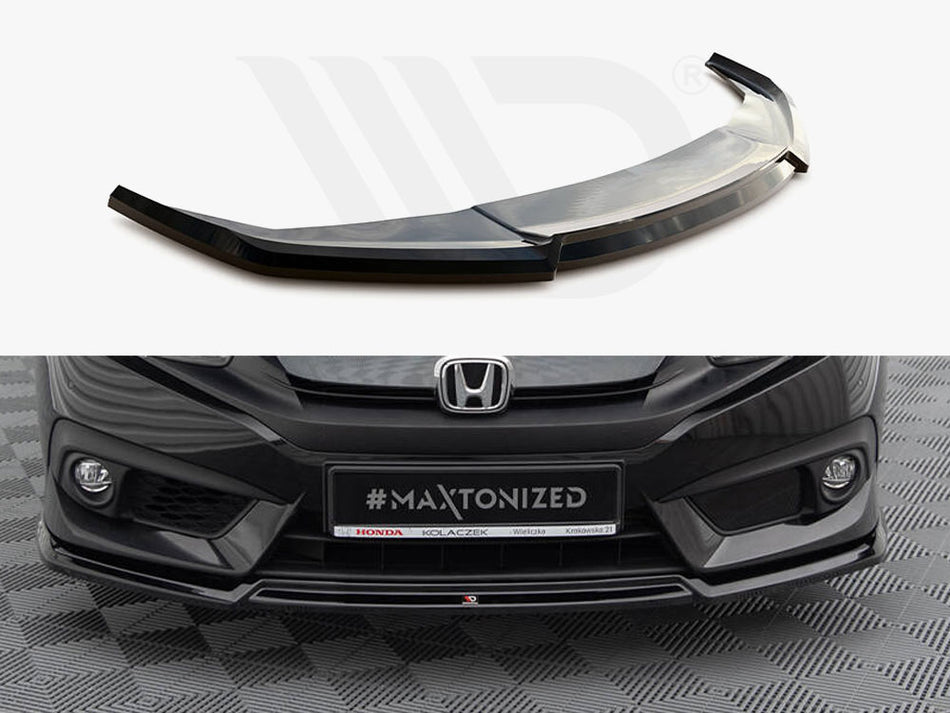 MAXTON DESIGN Front Splitter V.2 Honda Civic Mk10