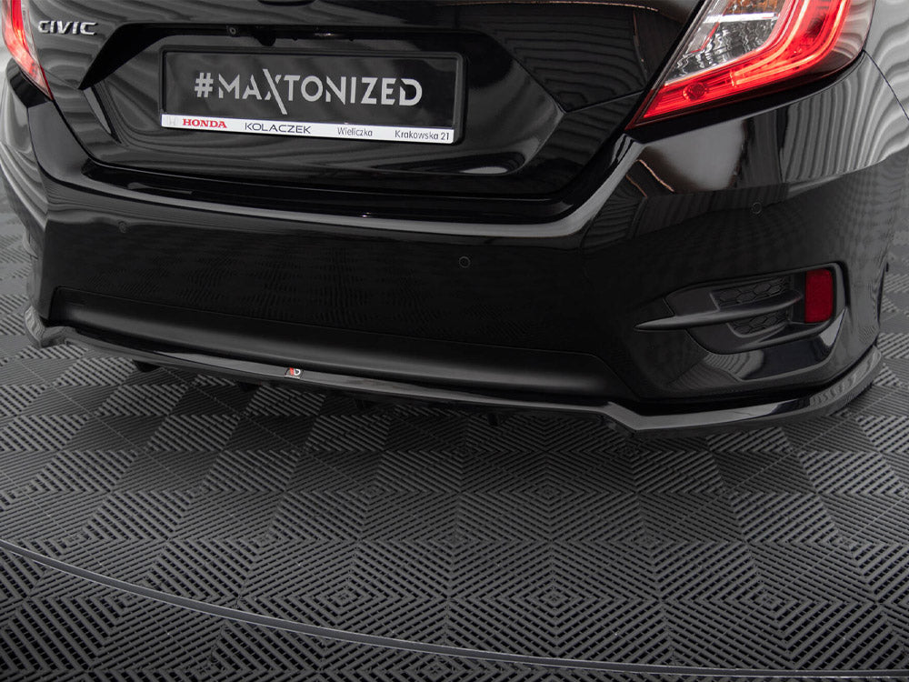 Maxton Design Central Rear Splitter (Vertical Bars) Honda Civic Mk10 - HO-CI-10-RD1G+RD2G - Image 3