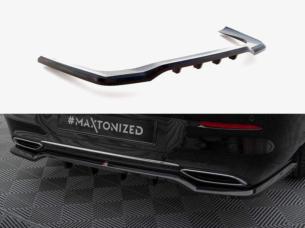 Maxton Design Rear Splitter (Vertical Bars) Mercedes-Benz CLA Coupe C118 - ME-CLA-118-RD1G+RD2G - Image 1