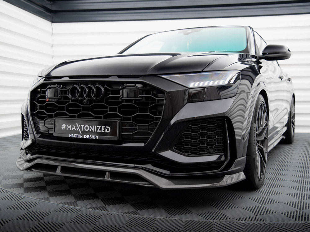 Maxton Design Carbon Fiber Front Splitter Audi RSQ8 Mk1 - CF-AU-RSQ8-1-FD1+FD1R-245-P - Image 3