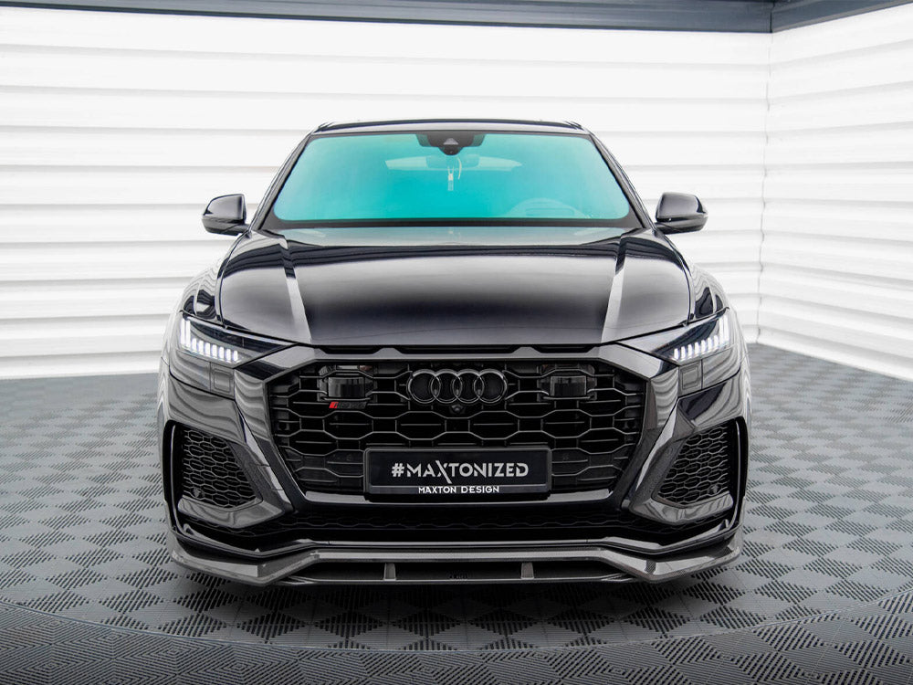 Maxton Design Carbon Fiber Front Splitter Audi RSQ8 Mk1 - CF-AU-RSQ8-1-FD1+FD1R-245-P - Image 4