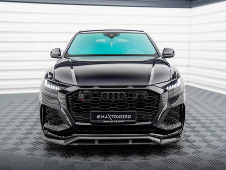 Maxton Design Carbon Fiber Front Splitter Audi RSQ8 Mk1 - CF-AU-RSQ8-1-FD1+FD1R-245-P - Image 4
