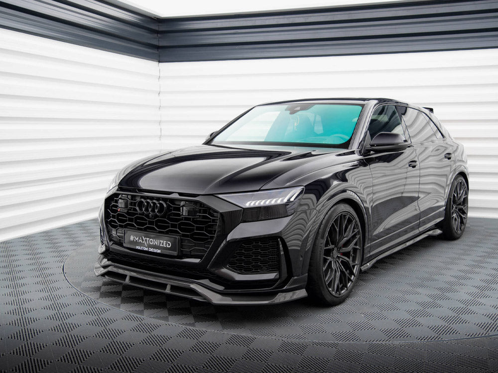 Maxton Design Carbon Fiber Front Splitter Audi RSQ8 Mk1 - CF-AU-RSQ8-1-FD1+FD1R-245-P - Image 2
