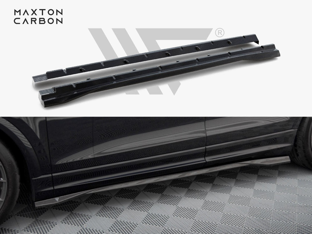 Maxton Design Carbon Fiber Side Skirts Audi RSQ8 Mk1 - CF-AU-RSQ8-1-SD1-245-P - Image 1