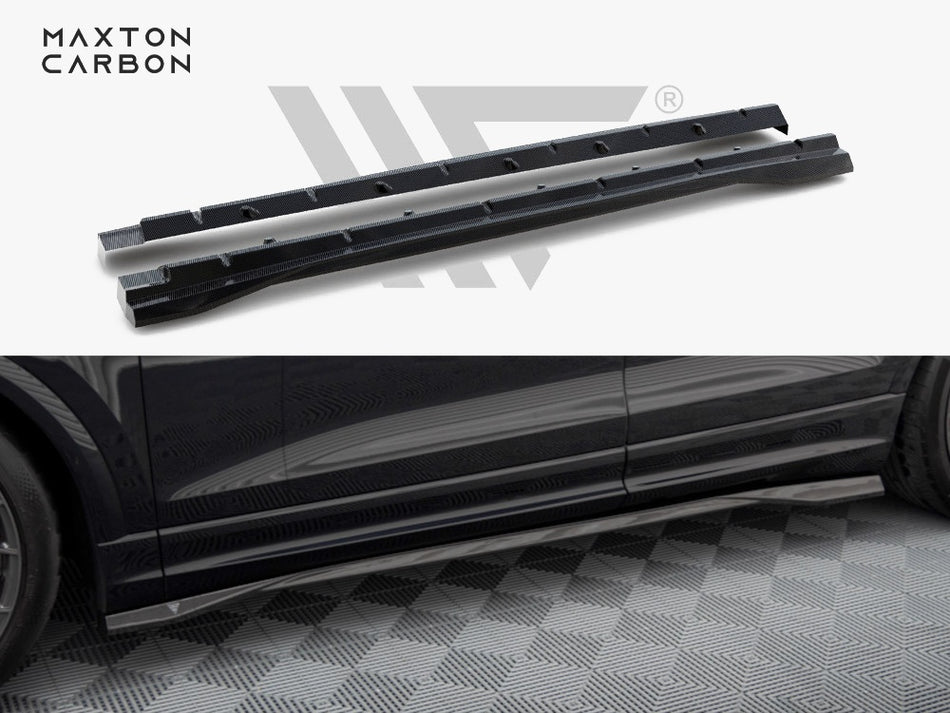 Maxton Design Carbon Fiber Side Skirts Audi RSQ8 Mk1 - CF-AU-RSQ8-1-SD1-245-P - Image 1