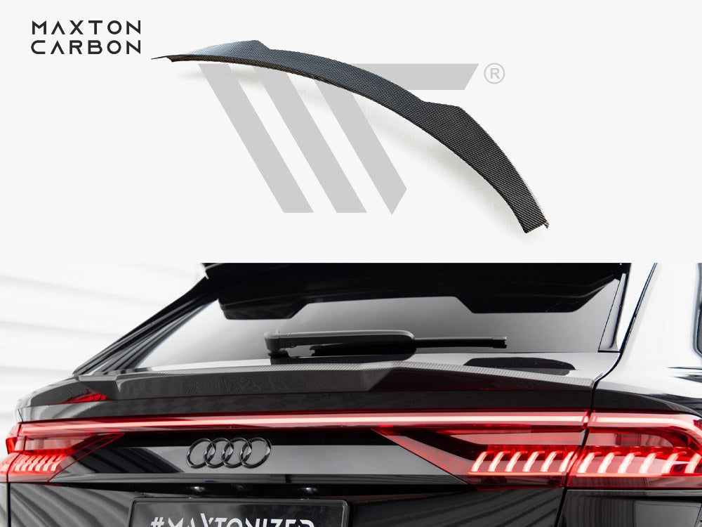 Maxton Design Carbon Fiber Tailgate Spoiler (Lower) Audi RSQ8 / SQ8 / Q8 S-Line / Q8 Mk1 - CF-AU-RSQ8-1-H1-245-P - Image 1