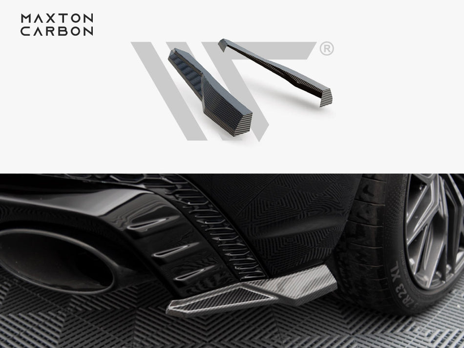 MAXTON DESIGN Carbon Fiber Rear Side Splitters Audi RSQ8 Mk1