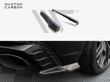 Maxton Design Carbon Fiber Rear Side Splitters Audi RSQ8 Mk1 - CF-AU-RSQ8-1-RSD1-245-P - Image 1