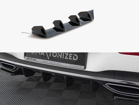 Maxton Design Rear Valance Mercedes-Benz CLA AMG-Line X118 - Carbon Look - ME-CLA-118-AMGLINE-ES-RS1C - Image 1