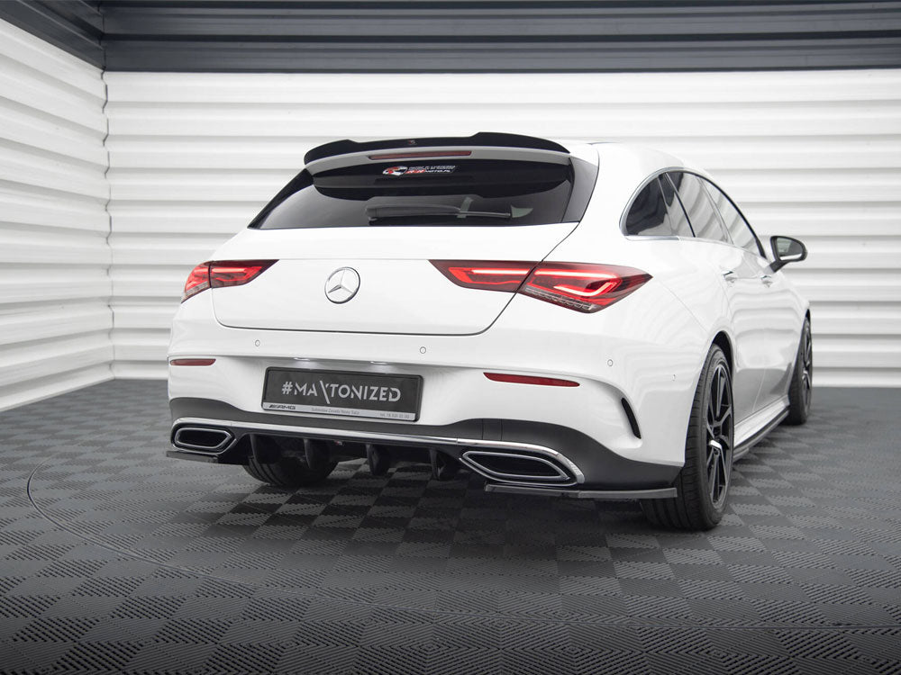 Rear Valance Mercedes-Benz CLA AMG-Line X118 - Carbon Look