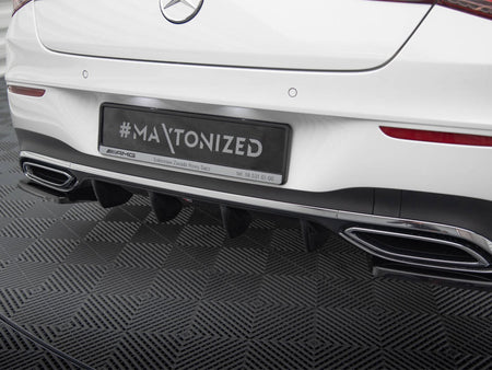 Maxton Design Rear Valance Mercedes-Benz CLA AMG-Line X118 - Carbon Look - ME-CLA-118-AMGLINE-ES-RS1C - Image 3