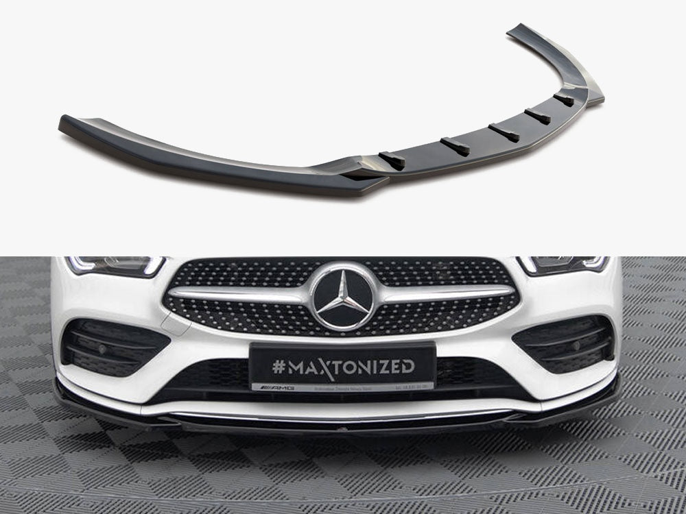 Maxton Design Front Splitter V.1 Mercedes-Benz CLA A35 AMG / AMG-Line C118 - ME-CLA-118-AMGLINE-FD1G - Image 1