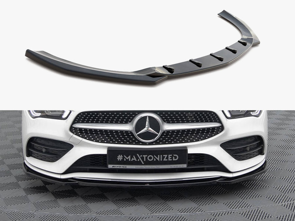 Maxton Design Front Splitter V.1 Mercedes-Benz CLA A35 AMG / AMG-Line C118 - ME-CLA-118-AMGLINE-FD1G - Image 1