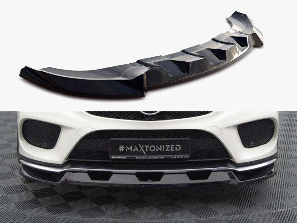 Maxton Design Front Splitter V.1 Mercedes-Benz GLE Coupe 43 AMG / AMG-Line C292 - ME-GLE-C292-AMGLINE-FD1G - Image 1