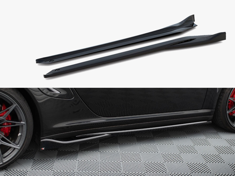 Maxton Design Side Skirts Diffusers Porsche 911 Turbo 997 - PO-911-997-TURBO-SD1G - Image 1