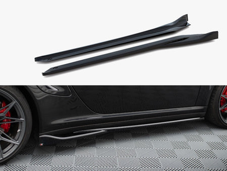 Maxton Design Side Skirts Diffusers Porsche 911 Turbo 997 - PO-911-997-TURBO-SD1G - Image 1